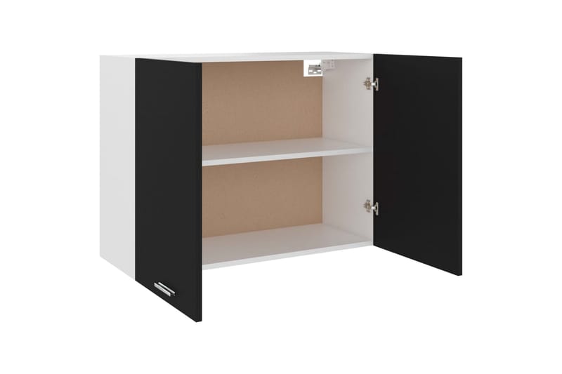 Väggskåp svart 80x31x60 cm spånskiva - Svart - Förvaring - Skåp - Köksskåp