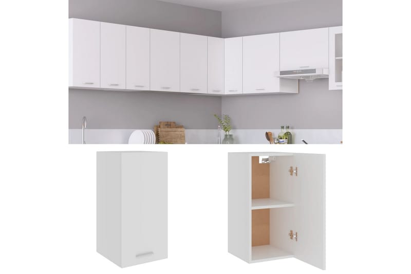 Väggskåp vit 29,5x31x60 cm spånskiva - Vit - Förvaring - Skåp - Köksskåp