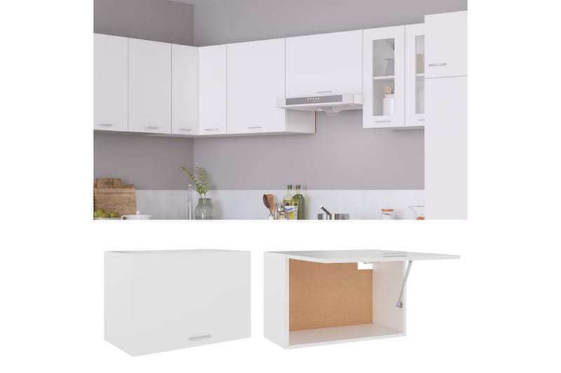 Väggskåp vit 60x31x40 cm spånskiva - Vit - Förvaring - Skåp - Köksskåp