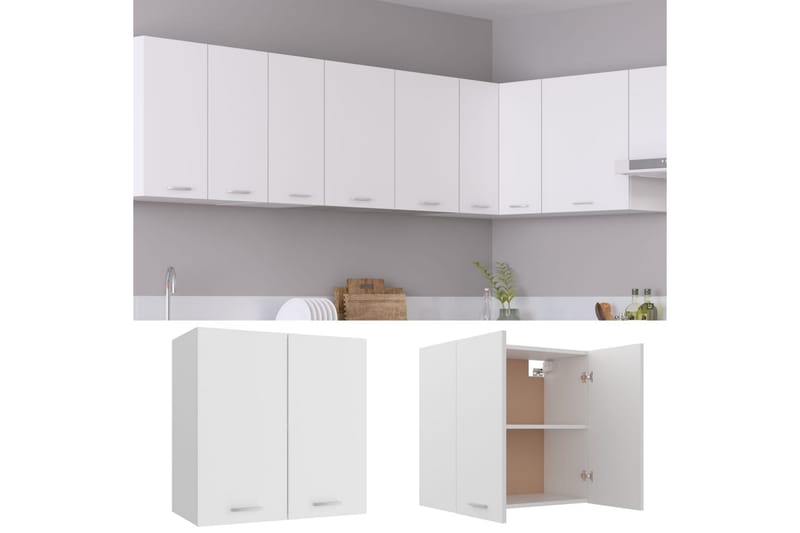 Väggskåp vit 60x31x60 cm spånskiva - Vit - Förvaring - Skåp - Köksskåp
