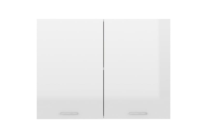 Väggskåp vit högglans 80x31x60 cm spånskiva - Vit - Förvaring - Skåp - Köksskåp