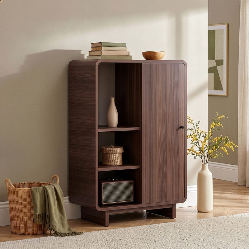 Wavio Multifunktionsskåp 70x110x34 cm - Milano Walnut - Förvaring - Skåp - Köksskåp - Högskåp