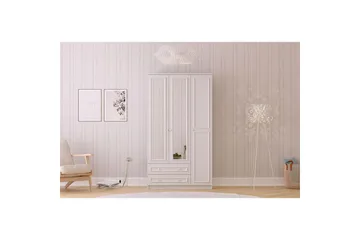 Kovric Garderobsskåp 105x210 cm - Matt Vit - Förvaring - Sko- & klädförvaring - Garderober & garderobssystem