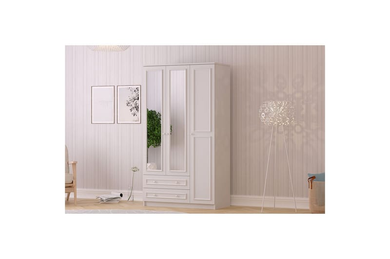 Kovric Garderobsskåp 105x210 cm - Matt Vit - Förvaring - Skåp - Garderobsskåp