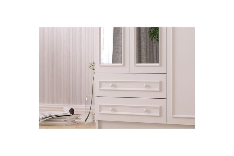 Kovric Garderobsskåp 105x210 cm - Matt Vit - Förvaring - Sko- & klädförvaring - Garderober & garderobssystem