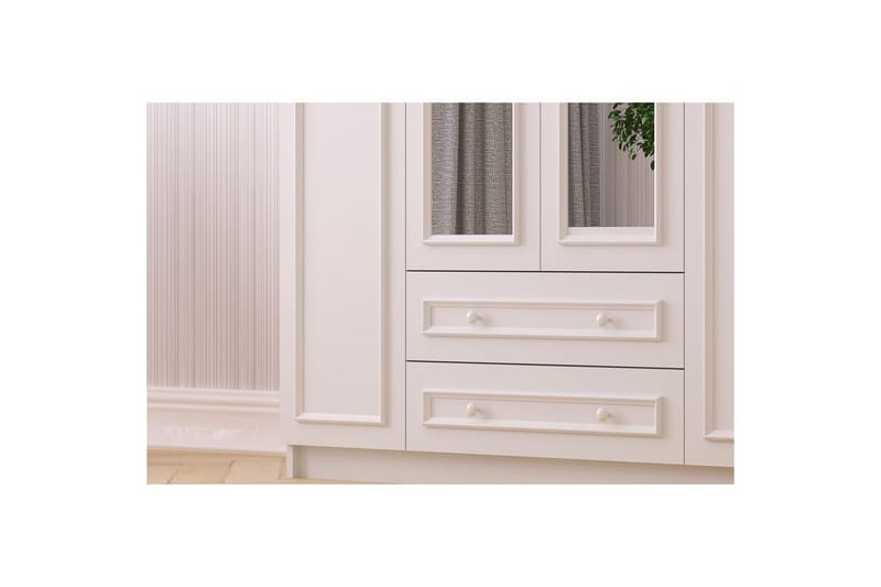 Kovric Garderobsskåp 140x210 cm - Matt Vit - Förvaring - Skåp - Garderobsskåp