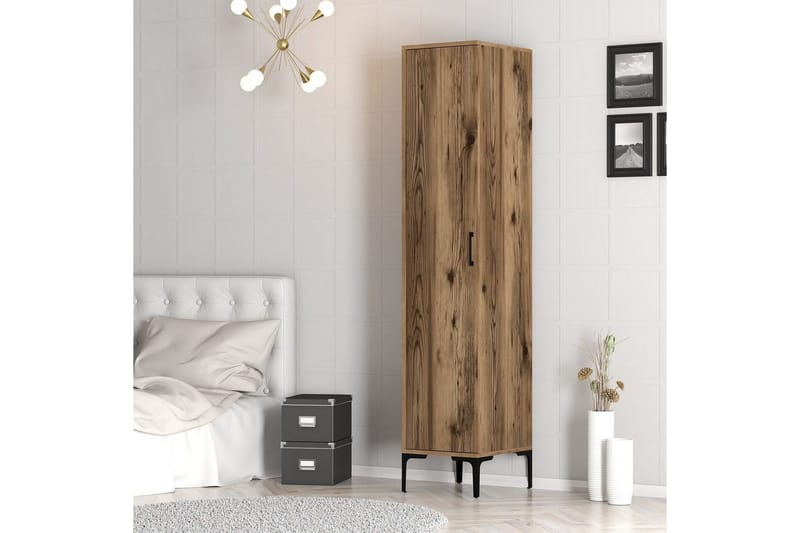 Kumsal Garderobsskåp 40x47,5 cm - Valnöt - Förvaring - Skåp - Garderobsskåp
