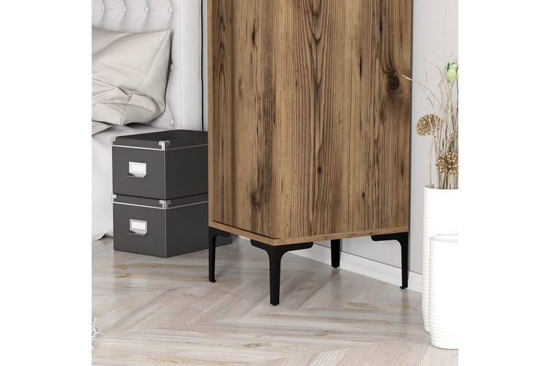 Kumsal Garderobsskåp 40x47,5 cm - Valnöt - Förvaring - Skåp - Garderobsskåp