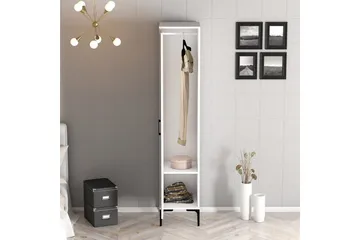 Kumsal Garderobsskåp 40x47,5 cm - Vit - Förvaring - Skåp - Garderobsskåp