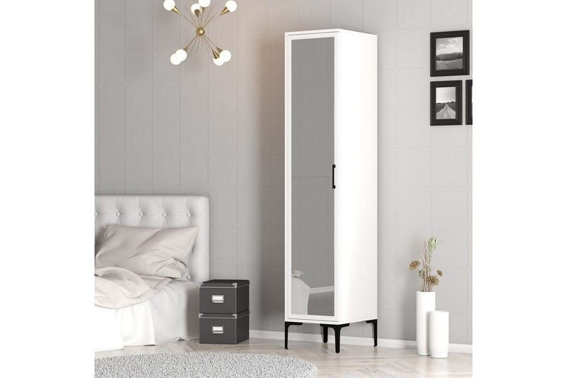 Kumsal Garderobsskåp 40x47,5 cm - Vit - Förvaring - Skåp - Garderobsskåp