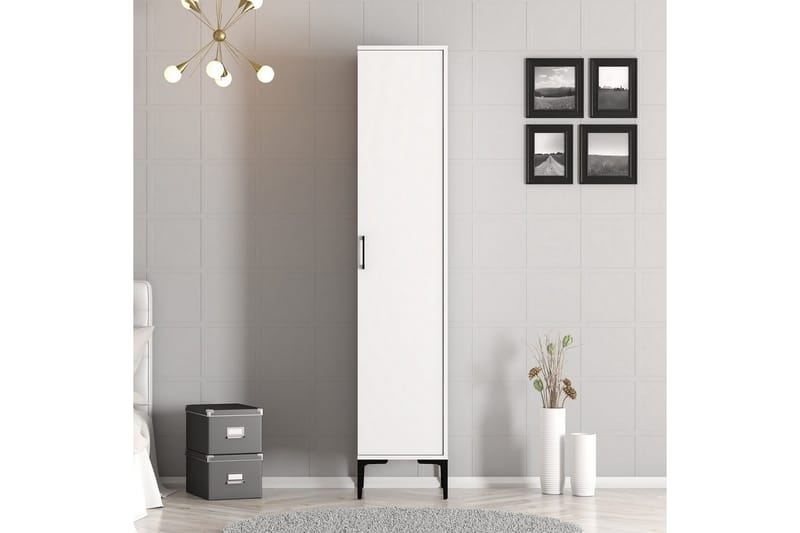 Kumsal Garderobsskåp 40x47,5 cm - Vit - Förvaring - Skåp - Garderobsskåp