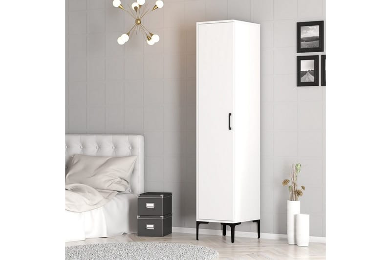 Kumsal Garderobsskåp 40x47,5 cm - Vit - Förvaring - Skåp - Garderobsskåp