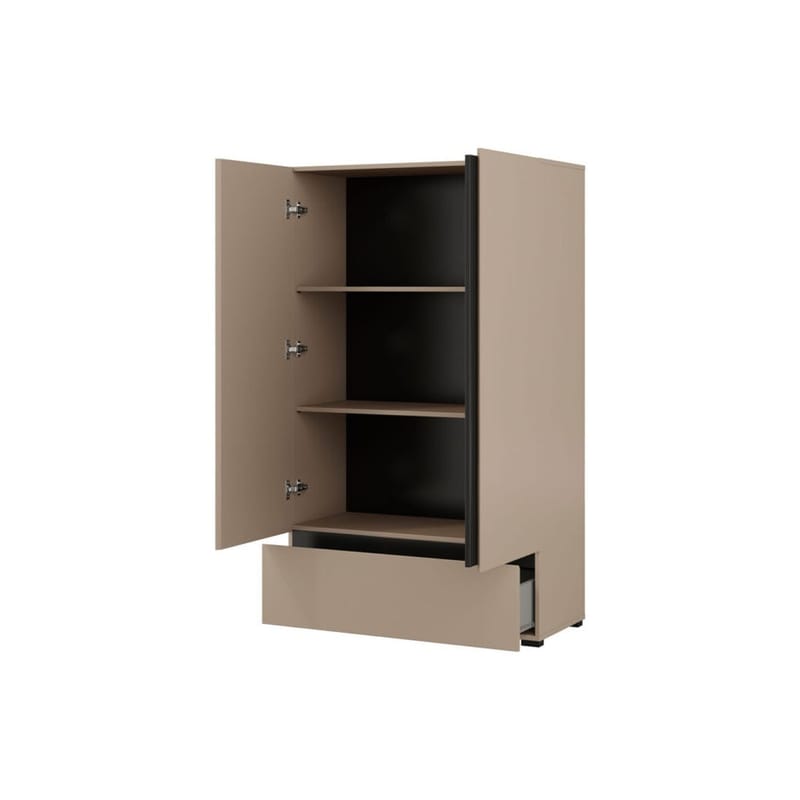 Linneskåp Cross S 2 dörrar 1 låda - Kongo - Förvaring - Skåp - Garderobsskåp