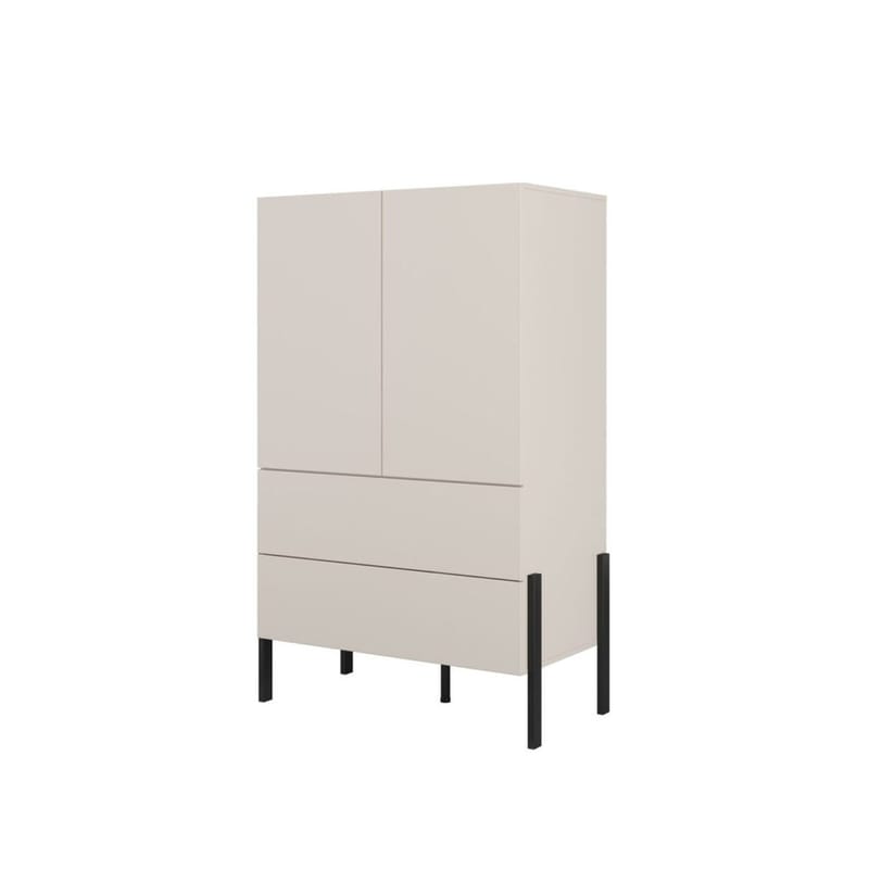 Linneskåp Jukon S 2 Dörrar med 2 Lådor - Kashmir - Förvaring - Skåp - Garderobsskåp