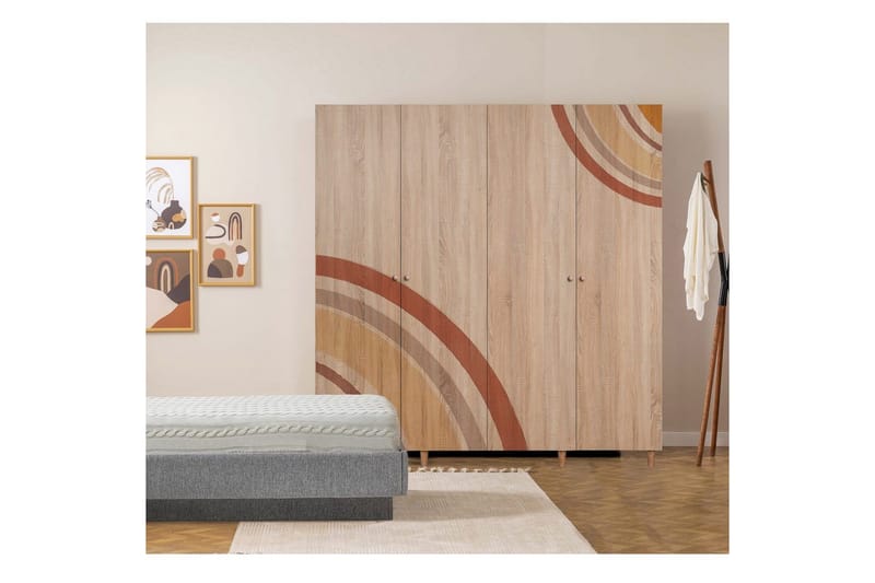 Loni Garderobsskåp 180x192 cm - Förvaring - Skåp - Garderobsskåp