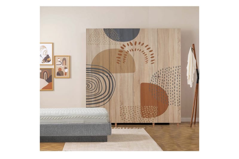 Loni Garderobsskåp 180x192 cm - Förvaring - Skåp - Garderobsskåp