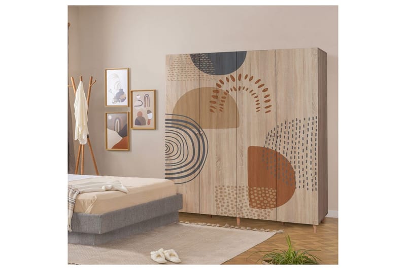 Loni Garderobsskåp 180x192 cm - Förvaring - Skåp - Garderobsskåp