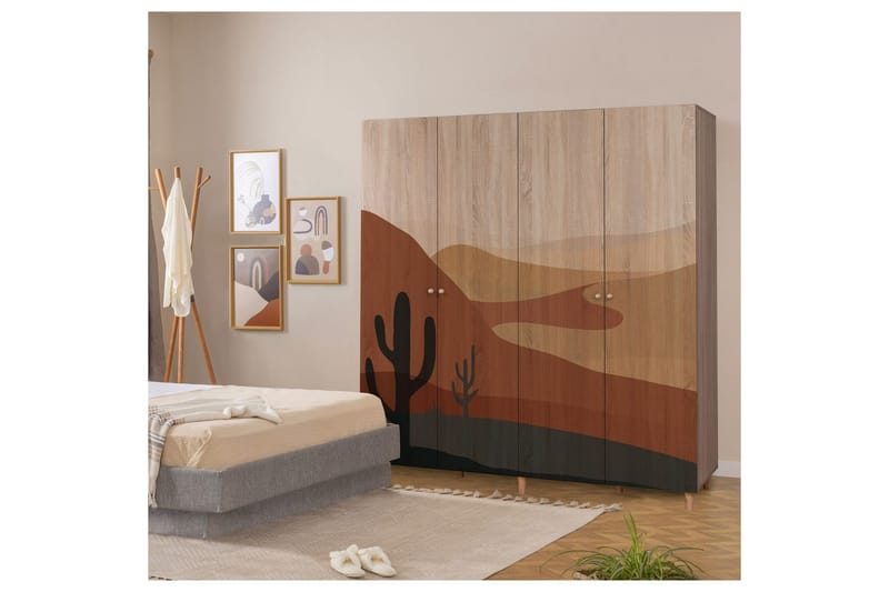 Loni Garderobsskåp 180x192 cm - Förvaring - Skåp - Garderobsskåp