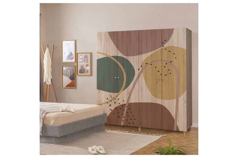 Loni Garderobsskåp 180x192 cm - Förvaring - Skåp - Garderobsskåp