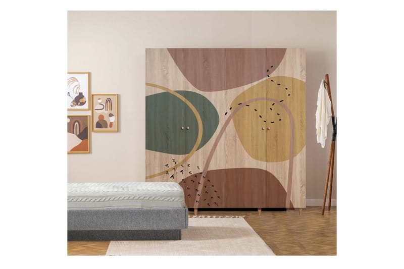 Loni Garderobsskåp 180x192 cm - Förvaring - Skåp - Garderobsskåp