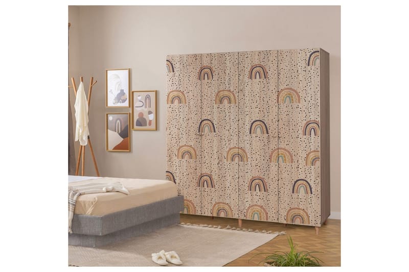 Loni Garderobsskåp 180x192 cm - Förvaring - Skåp - Garderobsskåp