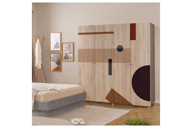 Loni Garderobsskåp 180x192 cm - Förvaring - Skåp - Garderobsskåp