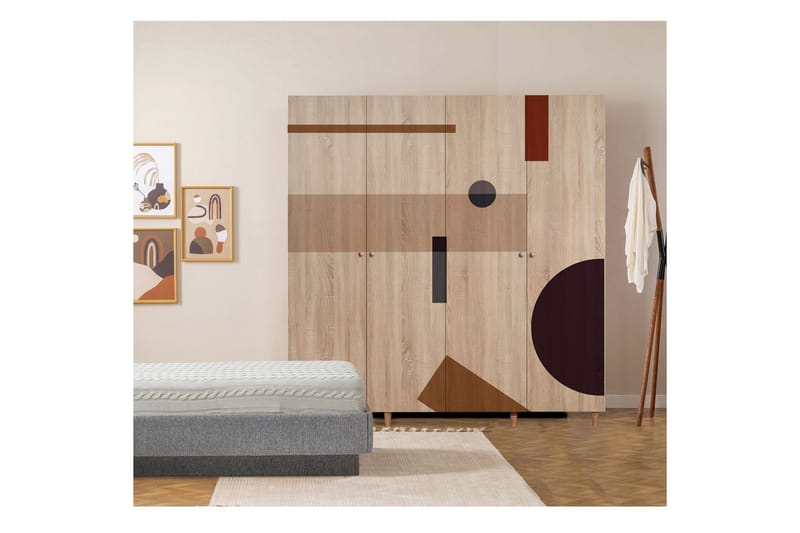 Loni Garderobsskåp 180x192 cm - Förvaring - Skåp - Garderobsskåp