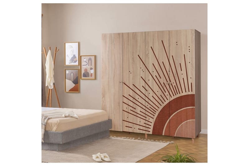 Loni Garderobsskåp 180x192 cm - Förvaring - Skåp - Garderobsskåp