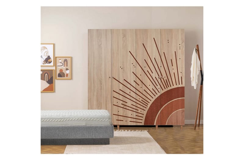 Loni Garderobsskåp 180x192 cm - Förvaring - Skåp - Garderobsskåp