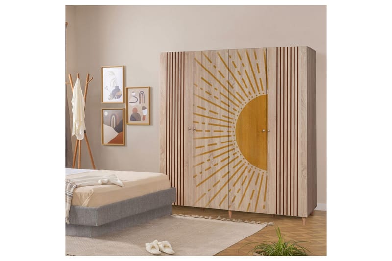 Loni Garderobsskåp 180x192 cm - Förvaring - Skåp - Garderobsskåp