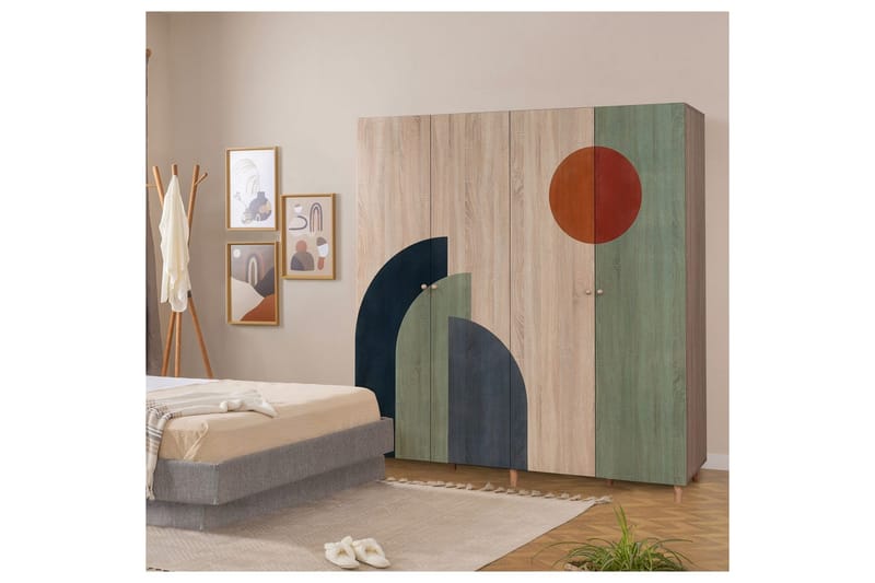 Loni Garderobsskåp 180x192 cm - Förvaring - Skåp - Garderobsskåp