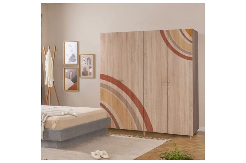 Loni Garderobsskåp 180x192 cm - Förvaring - Skåp - Garderobsskåp