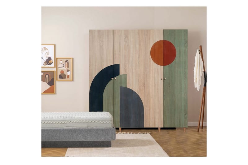 Loni Garderobsskåp 180x192 cm - Förvaring - Skåp - Garderobsskåp