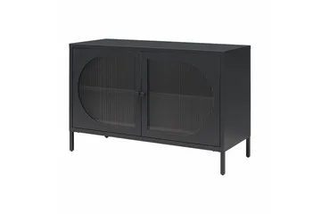 Skåp Luna 100x40x64 cm, Svart - 100x40x64 cm, Svart - Förvaring - Skåp - Vitrinskåp