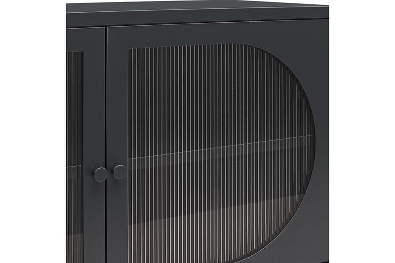 Skåp Luna 100x40x64 cm, Svart - 100x40x64 cm, Svart - Förvaring - Skåp - Vitrinskåp