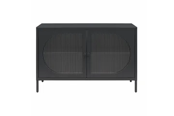 Skåp Luna 100x40x64 cm, Svart - 100x40x64 cm, Svart - Förvaring - Skåp - Vitrinskåp