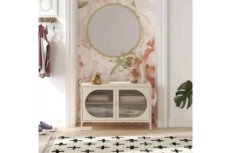 Skåp Luna 100x40x64 cm, Pergament - 100x40x64 cm, Pergament - Förvaring - Skåp