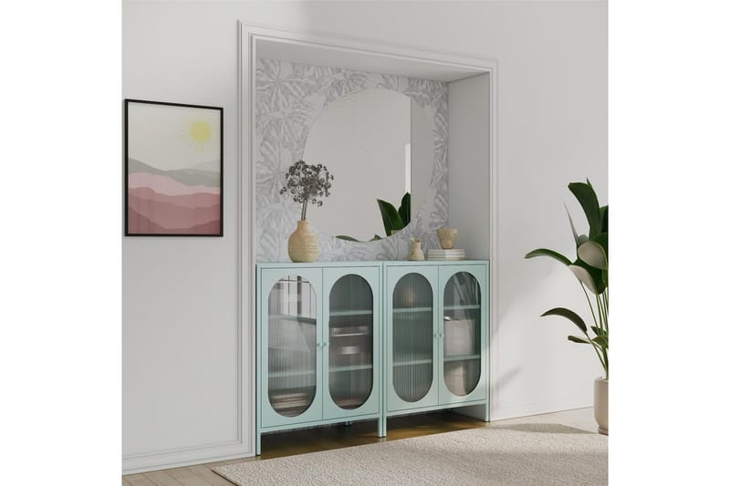 Skåp Luna 80x40x102 cm, Himmelsblå - 80x40x102 cm, Himmelsblå - Förvaring - Skåp