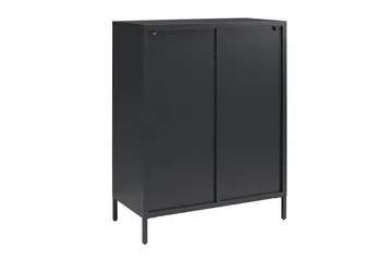 Skåp Luna 80x40x102 cm, Svart - 80x40x102 cm, Svart - Förvaring - Skåp - Vitrinskåp