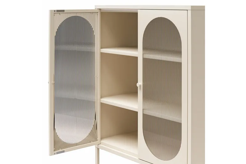 Skåp Luna 80x40x102 cm, Pergament - 80x40x102 cm, Pergament - Förvaring - Skåp