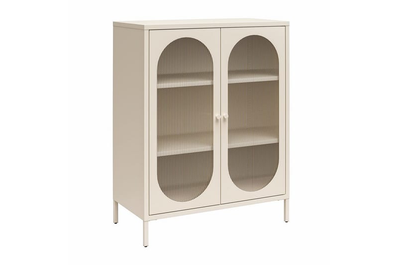 Skåp Luna 80x40x102 cm, Pergament - 80x40x102 cm, Pergament - Förvaring - Skåp