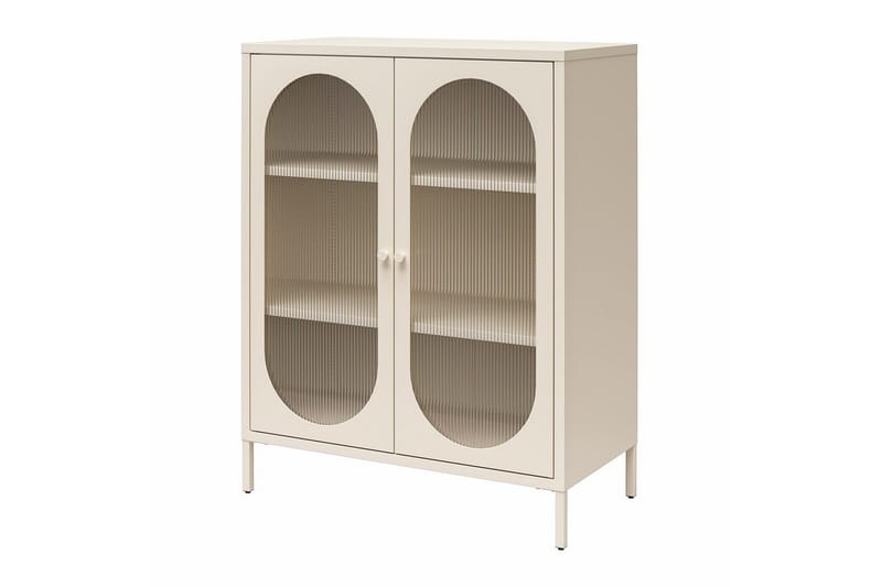 Skåp Luna 80x40x102 cm, Pergament - 80x40x102 cm, Pergament - Förvaring - Skåp
