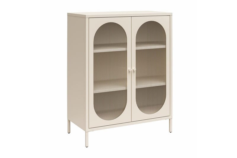 Skåp Luna 80x40x102 cm, Pergament, 80x40x102 cm, Pergament