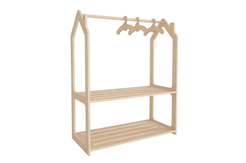 Luno Garderobdsskåp 86x110 cm - Brun - Förvaring - Skåp - Garderobsskåp