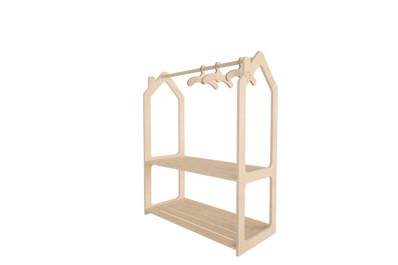Luno Garderobdsskåp 86x110 cm - Brun - Förvaring - Skåp - Garderobsskåp