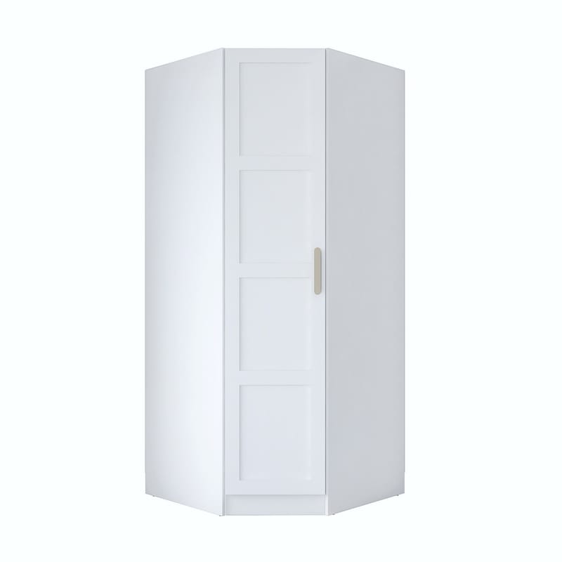 Matlerd Garderob 91x210x57,5 cm - Vit - Förvaring - Skåp - Garderobsskåp
