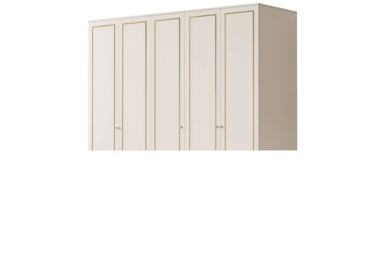Meira Garderobsskåp 175x180 cm - Matt Vit - Förvaring - Skåp - Garderobsskåp