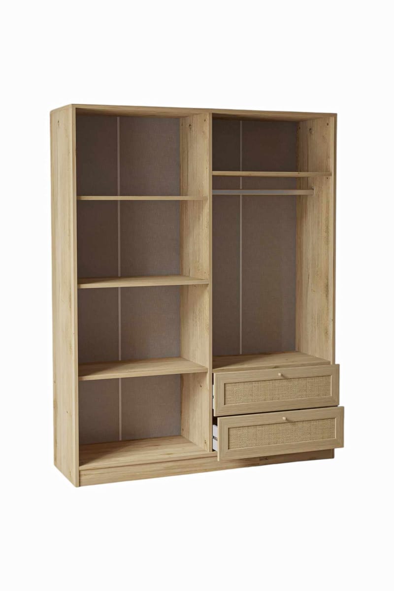 Meyloren Garderob 137x182 cm - Beige - Förvaring - Skåp - Garderobsskåp