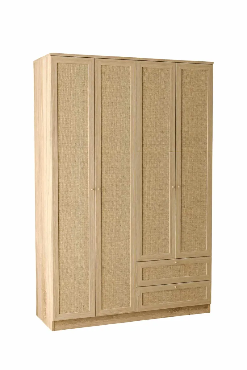 Meyloren Garderob 137x210 cm - Beige - Förvaring - Skåp - Garderobsskåp