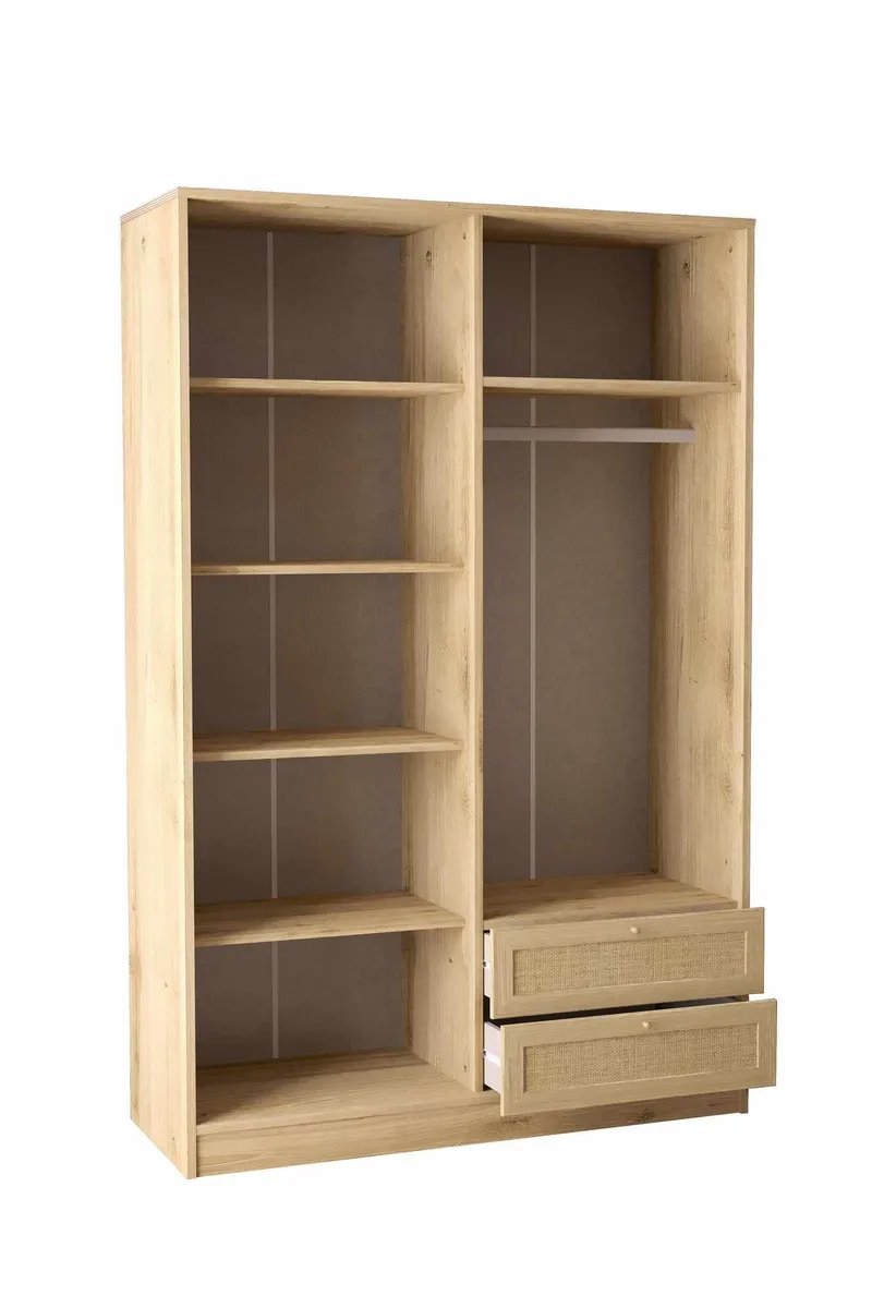 Meyloren Garderob 137x210 cm - Beige - Förvaring - Skåp - Garderobsskåp